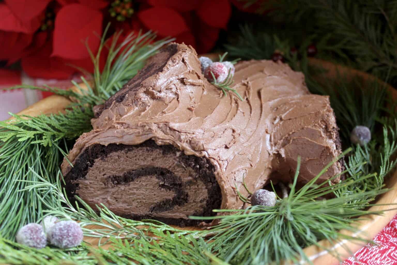Yule Log (Easy and Delicious) Christina's Cucina