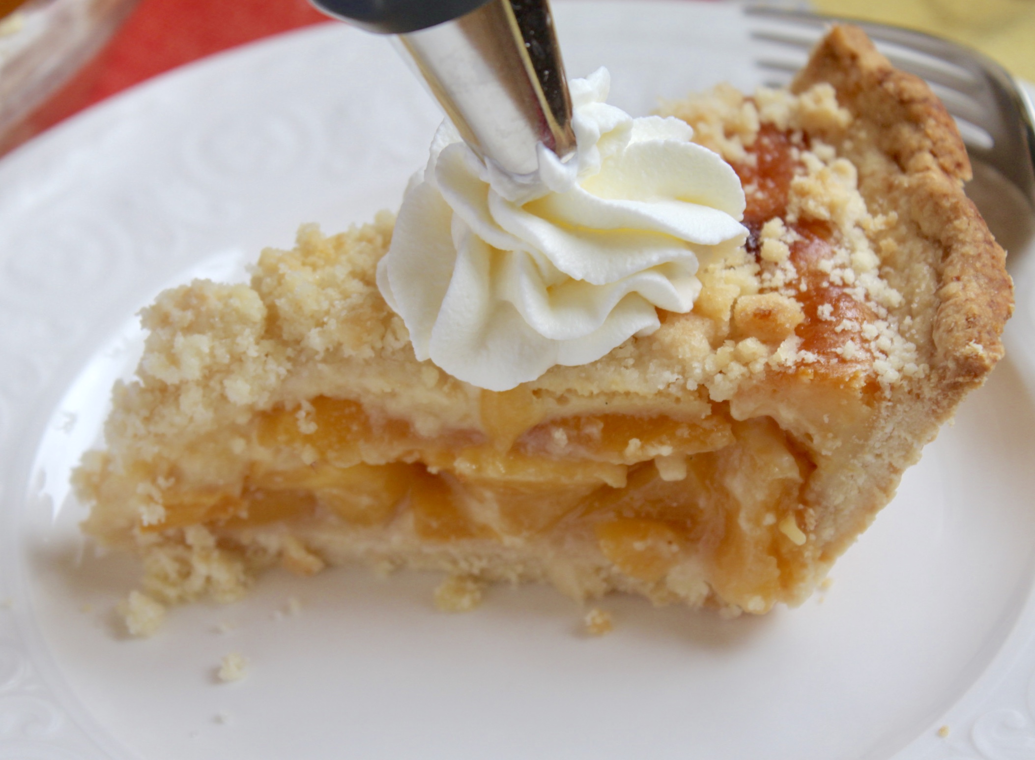 Custard Peach Pie Christina's Cucina