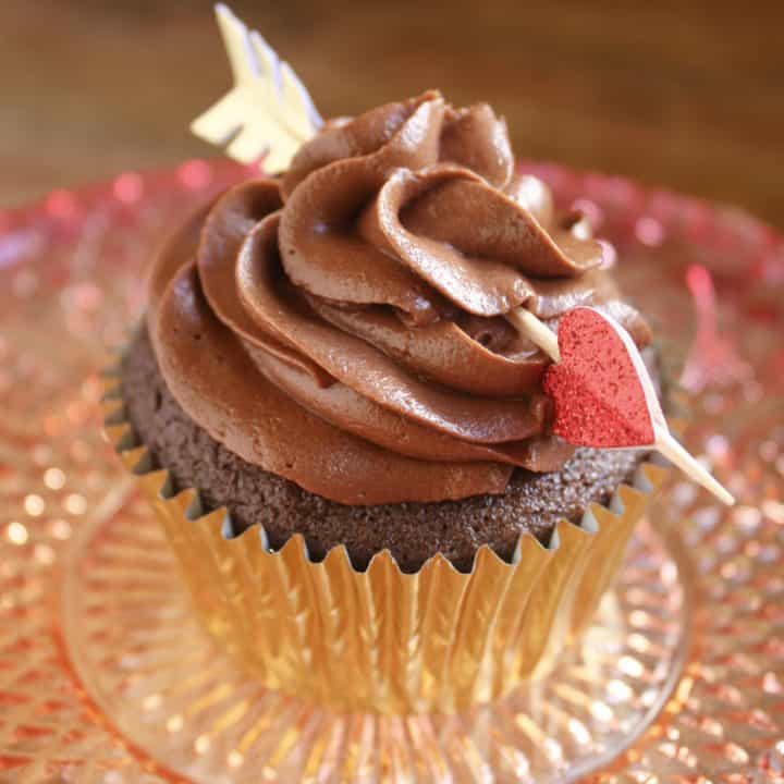 Chocolate Truffle Cupcakes with Mocha Buttercream Frosting for