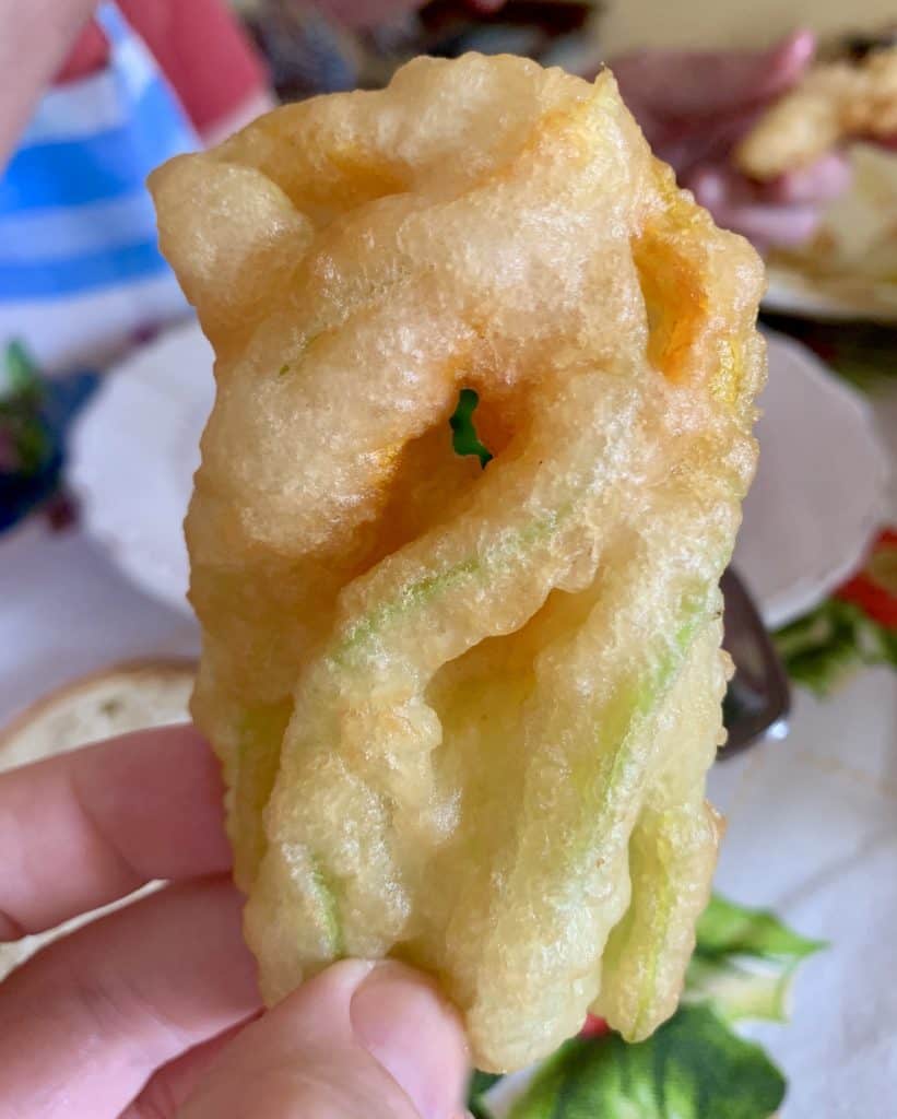 Traditional Italian Fried Zucchini Blossoms (Courgette/Squash Flowers
