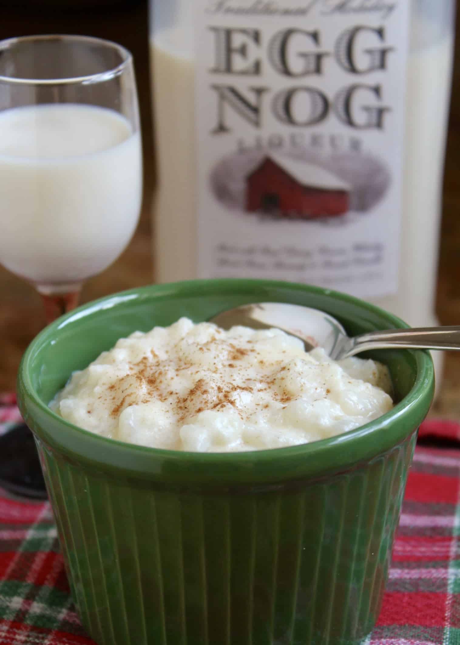 Eggnog Rice Pudding (Easiest Recipe Ever, with Liqueur and No Stirring) Christina's Cucina