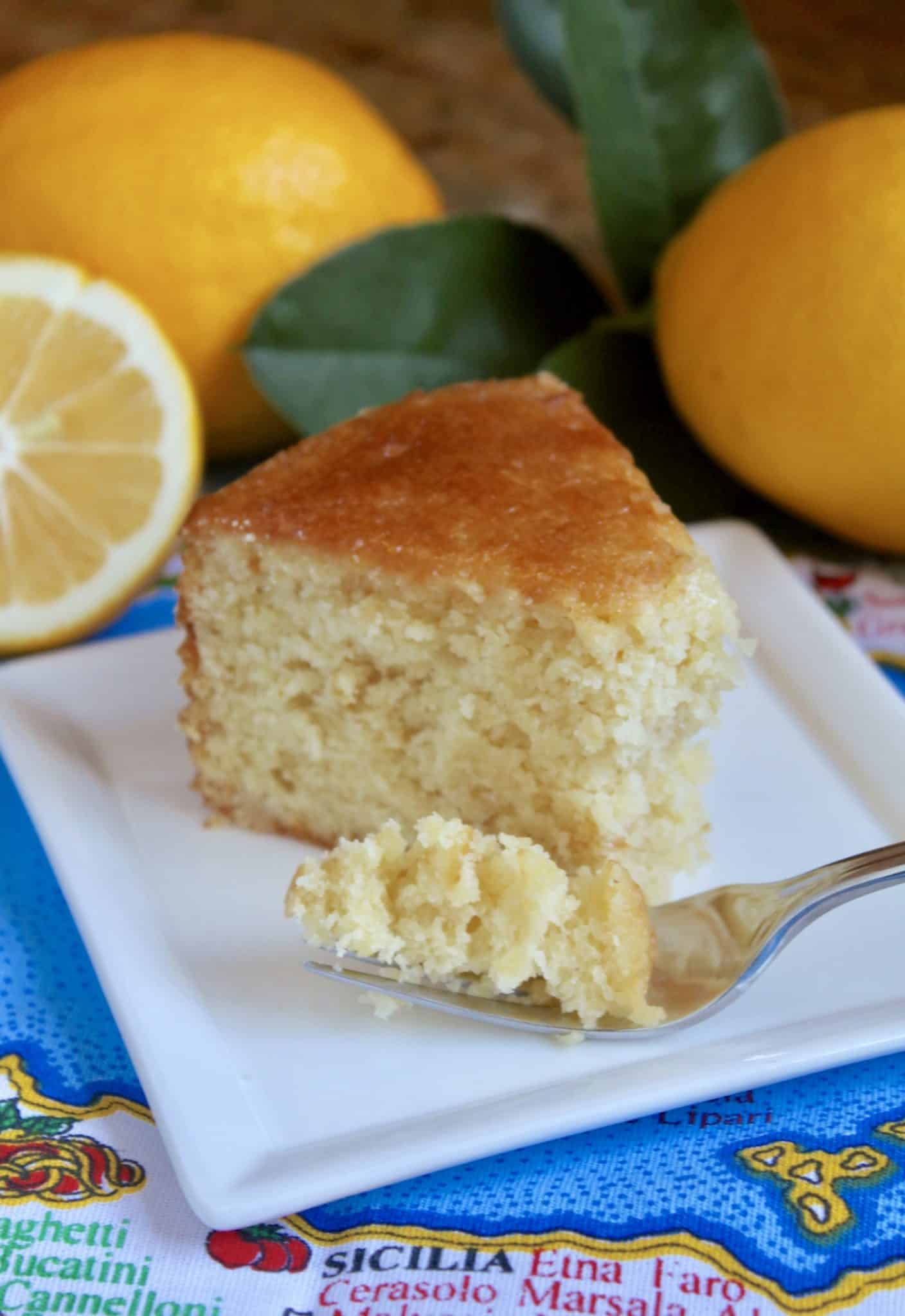 Sicilian Whole Lemon Cake (Using an Entire Lemon Peel, Juice and Pulp
