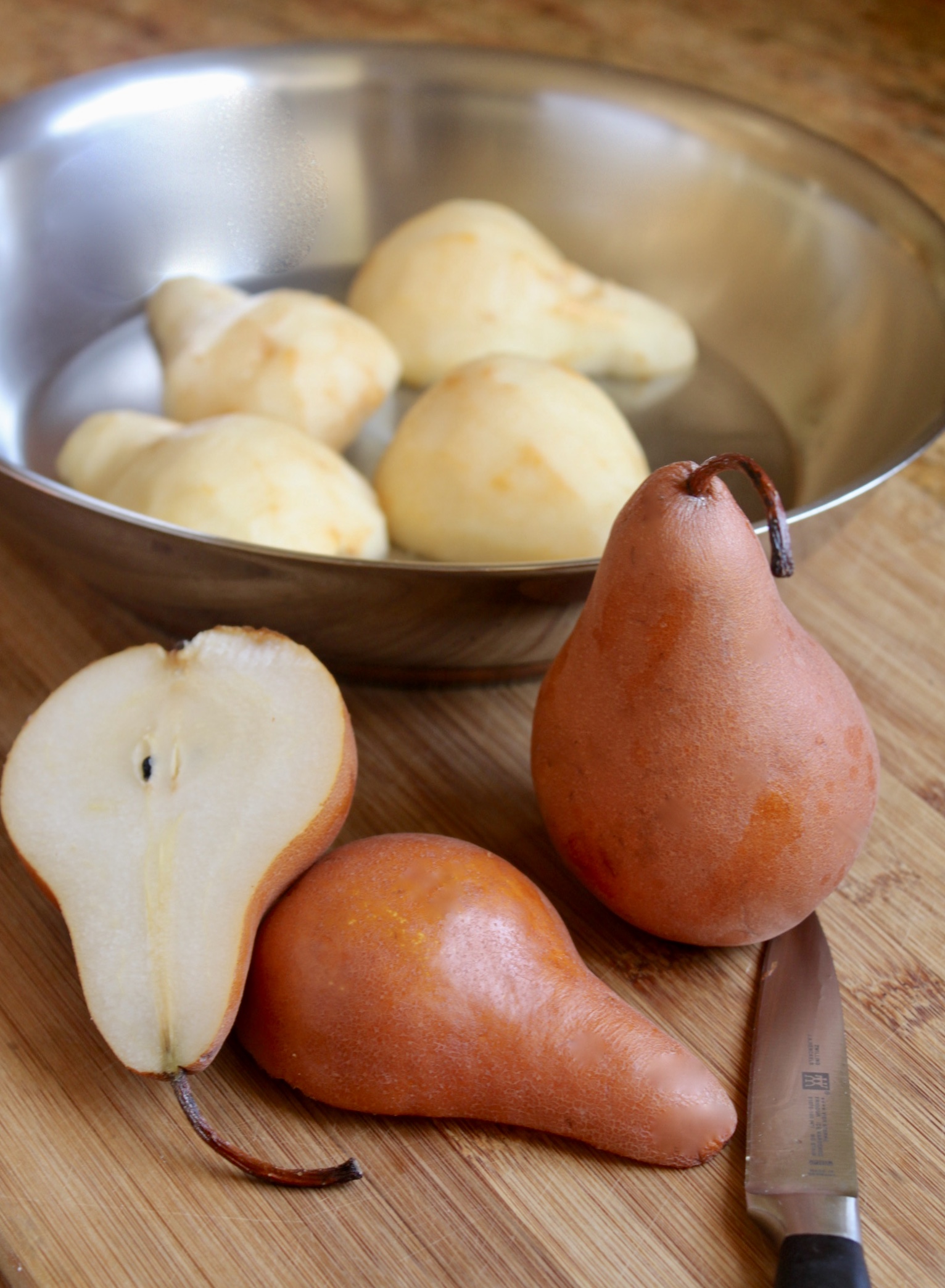 Poached Pears in Wine (Easy 3 Ingredient Recipe) Christina's Cucina