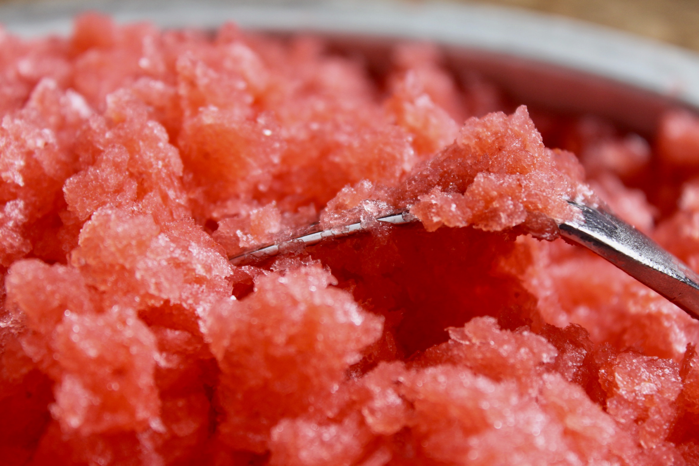 Strawberry Granita (Frozen Strawberry Dessert) SicilianStyle
