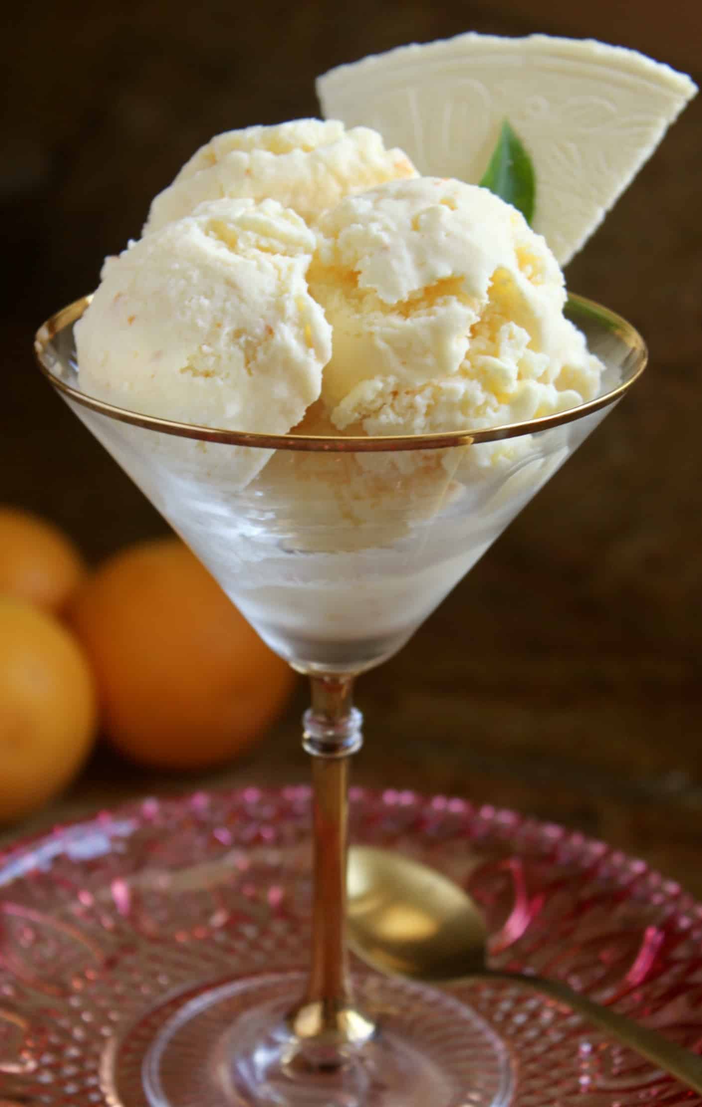 Orange Ice Cream (Quick and Easy Blender Recipe!) Christina's Cucina
