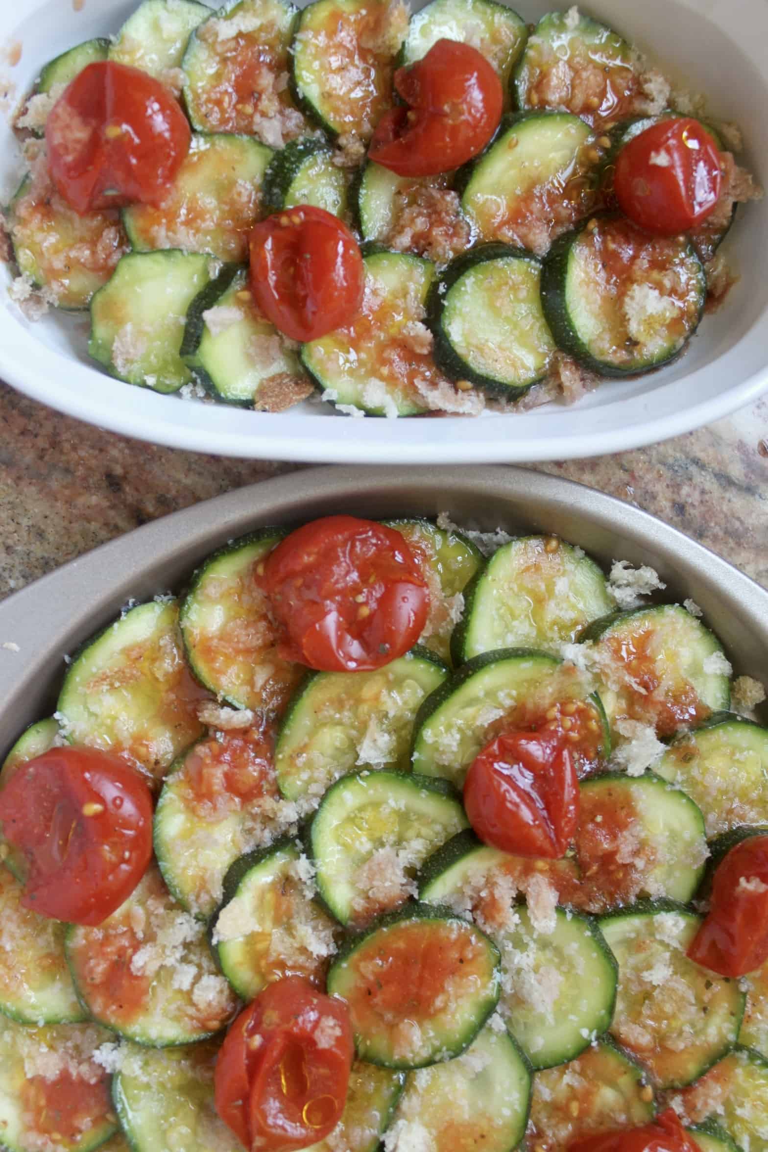 Baked Zucchini (Italian Style with Tomatoes Side Dish) Christina's