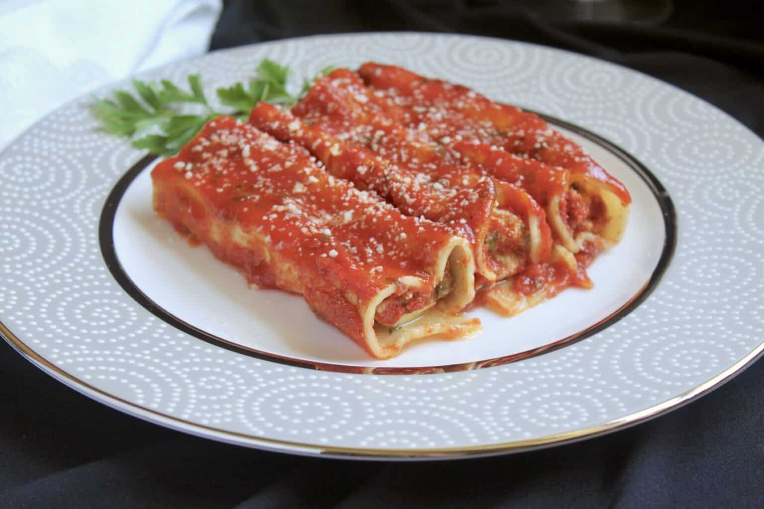 Authentic Italian Manicotti Recipe (Stuffed with Three Cheeses) Christina's Cucina
