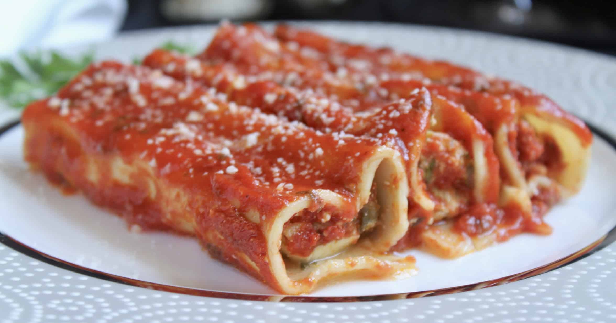 Manicotti (Three Cheese, No Boil Pasta Recipe) Christina's Cucina