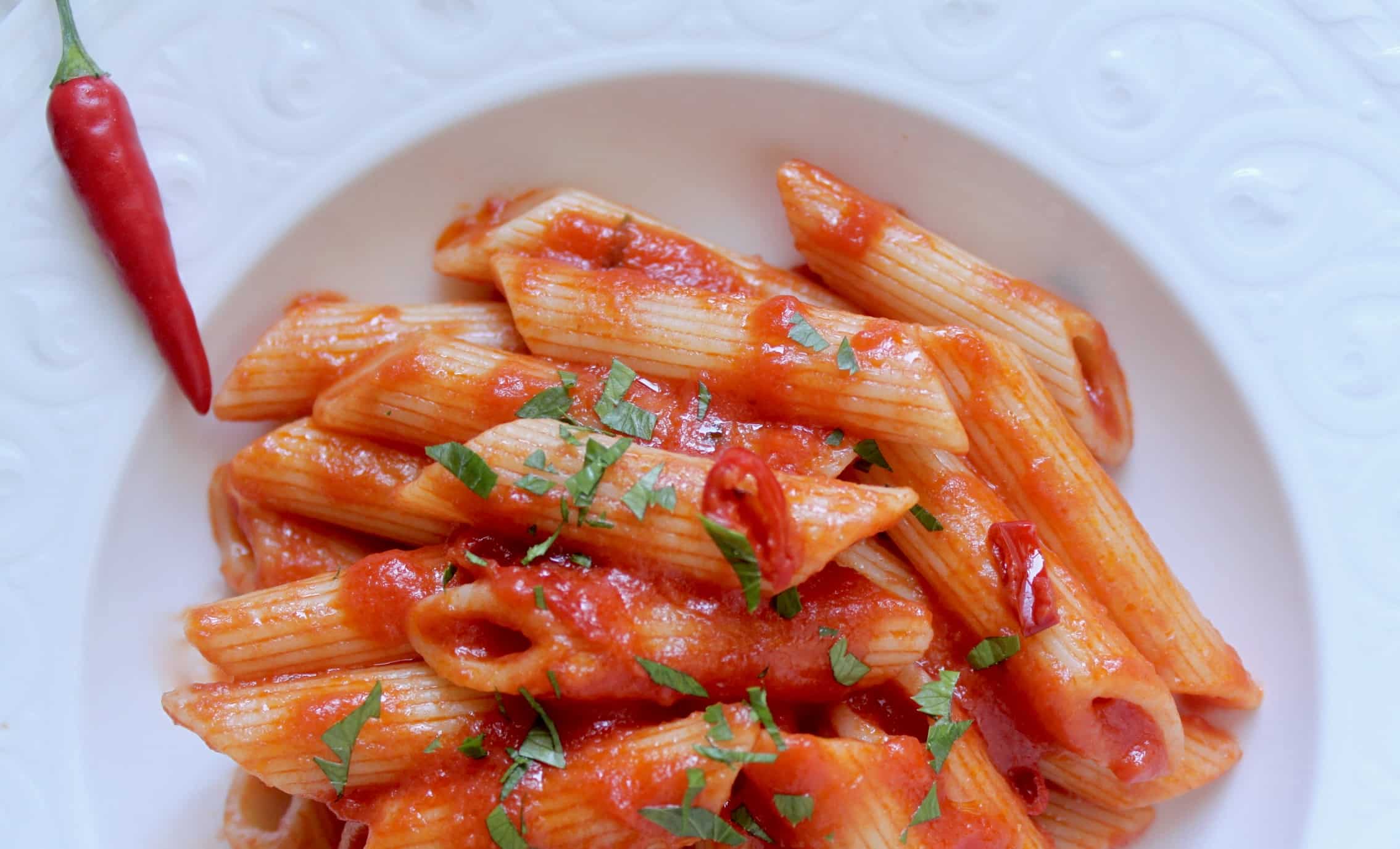 Penne Arrabbiata (Authentic Italian Spicy Pasta Recipe) Christina's