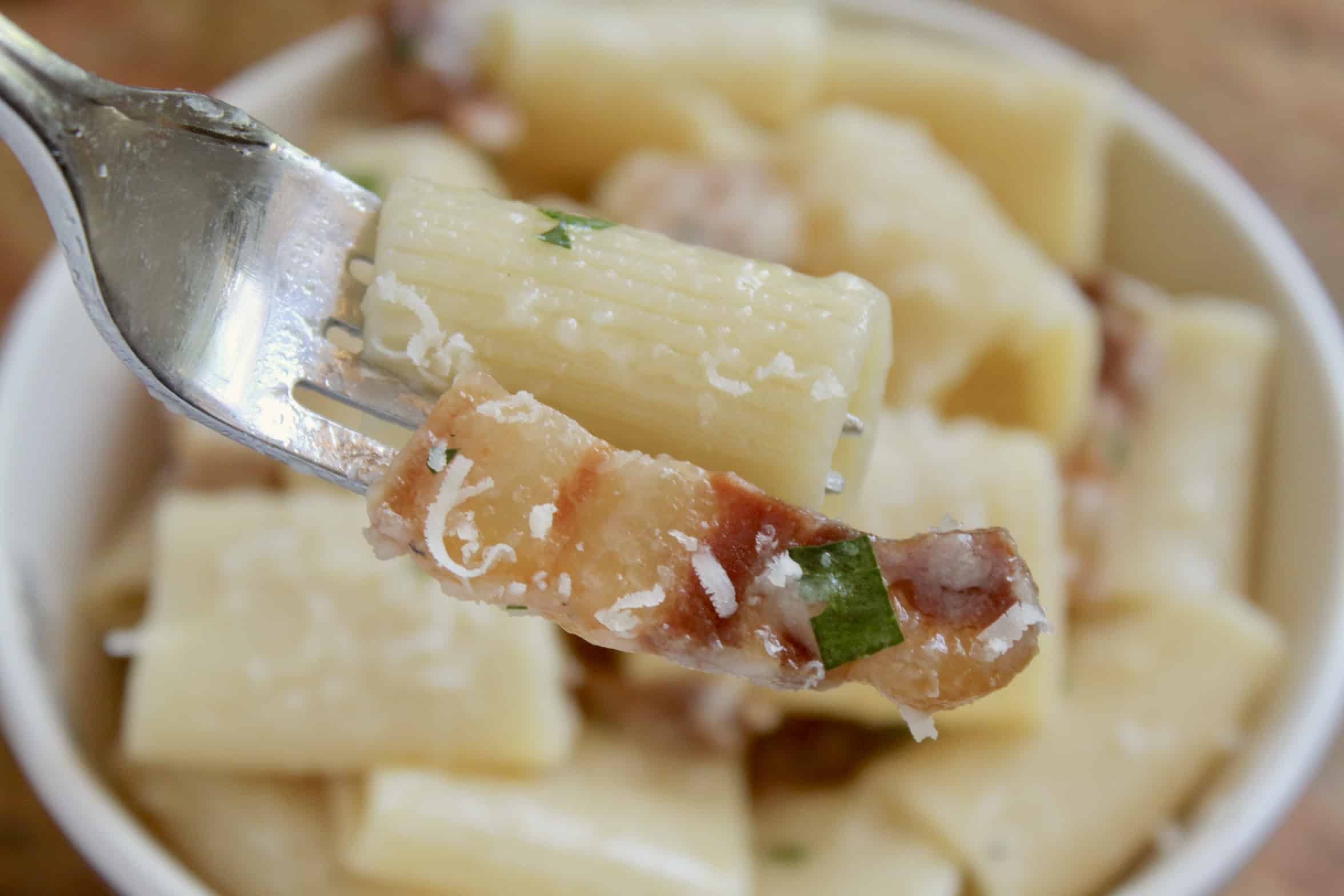 Pancetta Pasta (Quick 4 Ingredient Recipe) Christina's Cucina