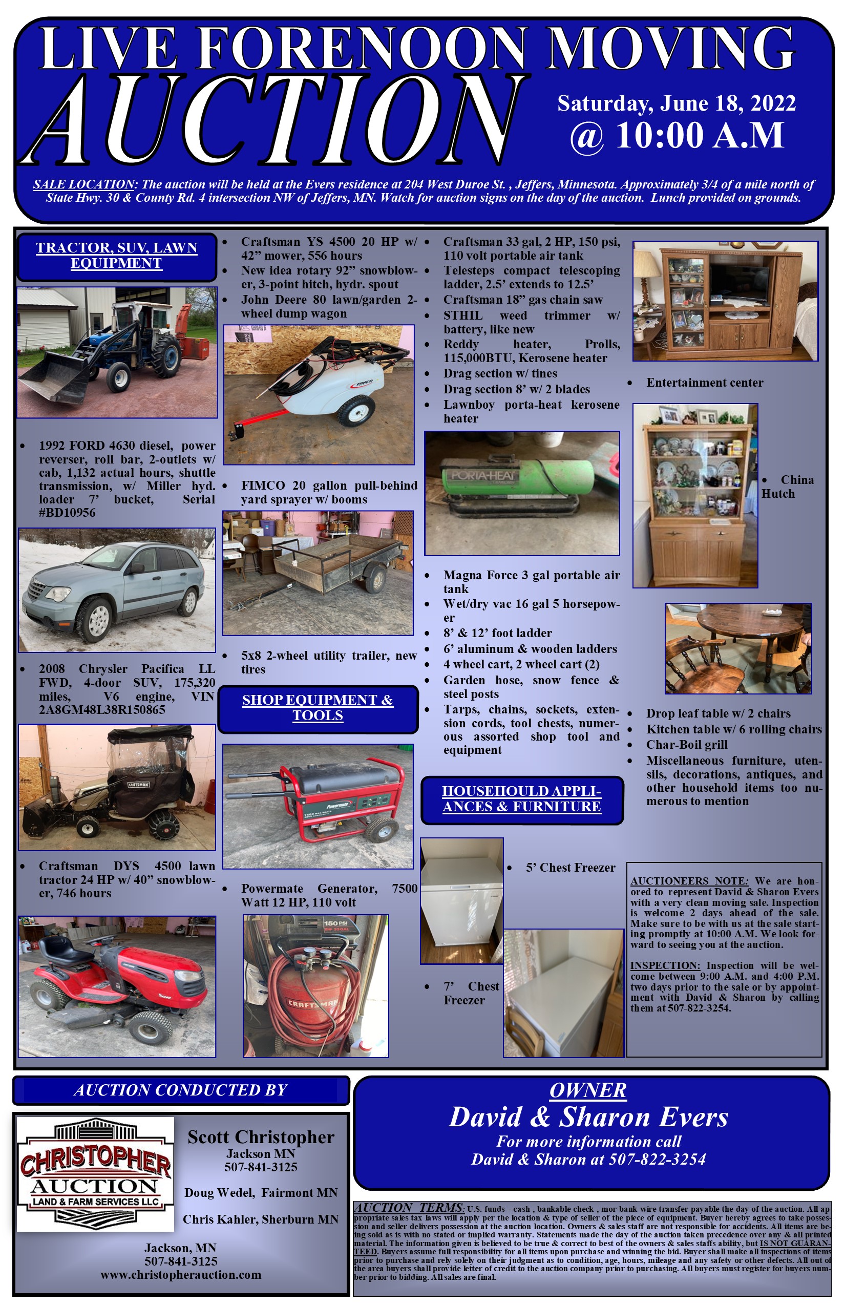 Christopher Auction, Land & Farm Services