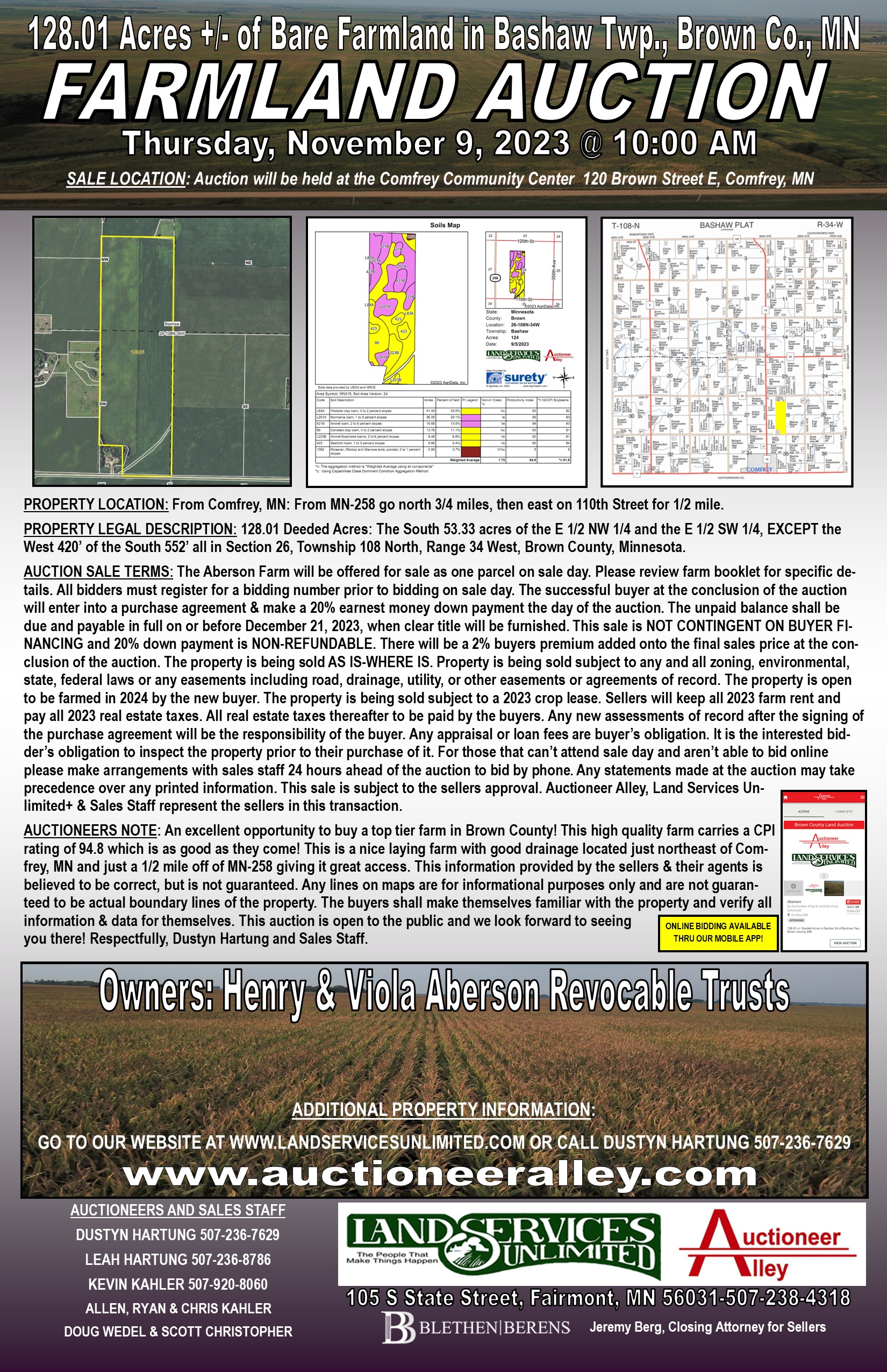 Christopher Auction, Land & Farm Services