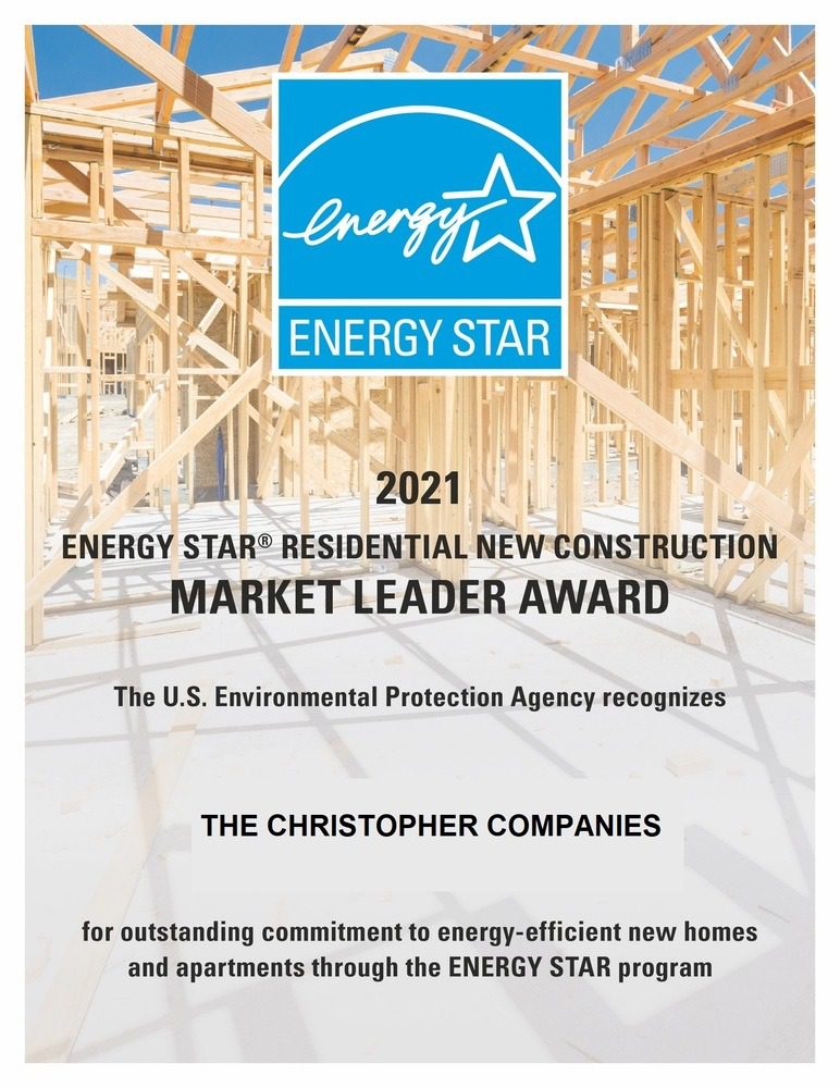 2021 EnergyStar Market Leader Award Winner Christopher Companies