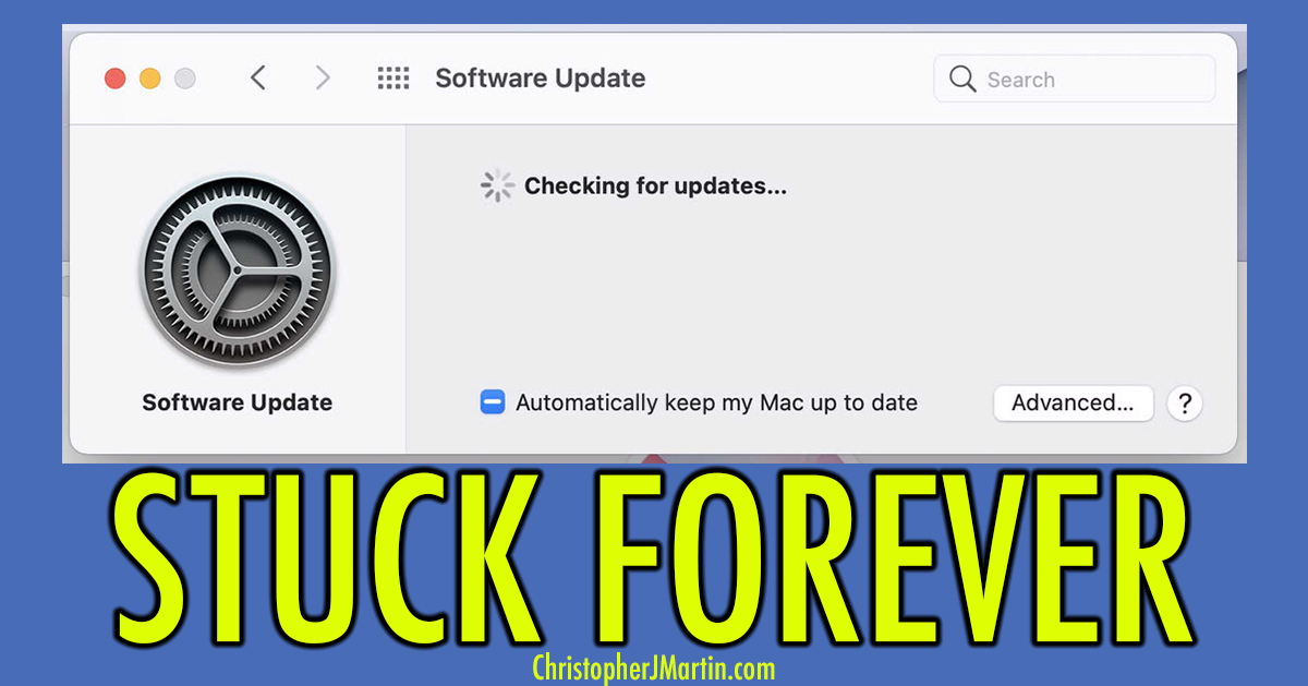 How to fix MacOS Software Update stuck on &ldquo;Checking for Updates 
