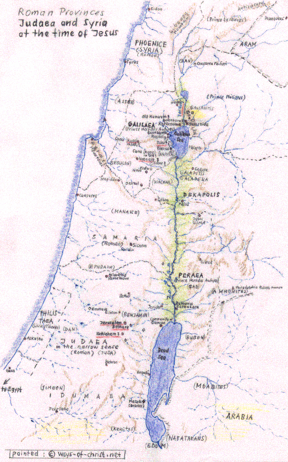 Jesus Karte Jesus Landkarte