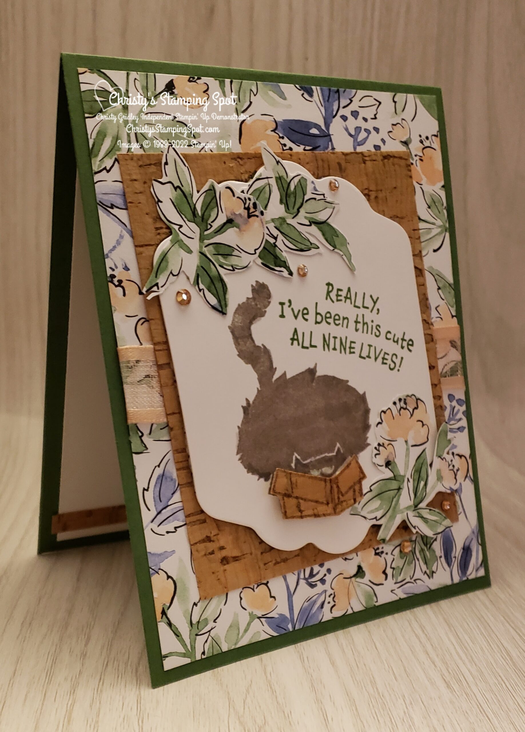 Stampin' Up! HandPenned Clever Cats Card Christy's Stamping Spot