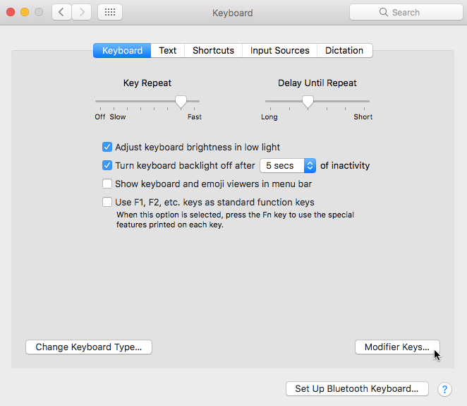 Using a Windows keyboard on your Mac Remapping the Command and Option