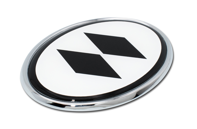 Black Diamond White Chrome Emblem Elektroplate