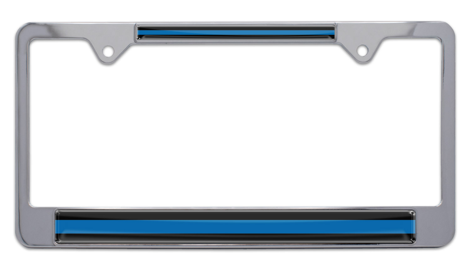 Police License Plate Frame Elektroplate