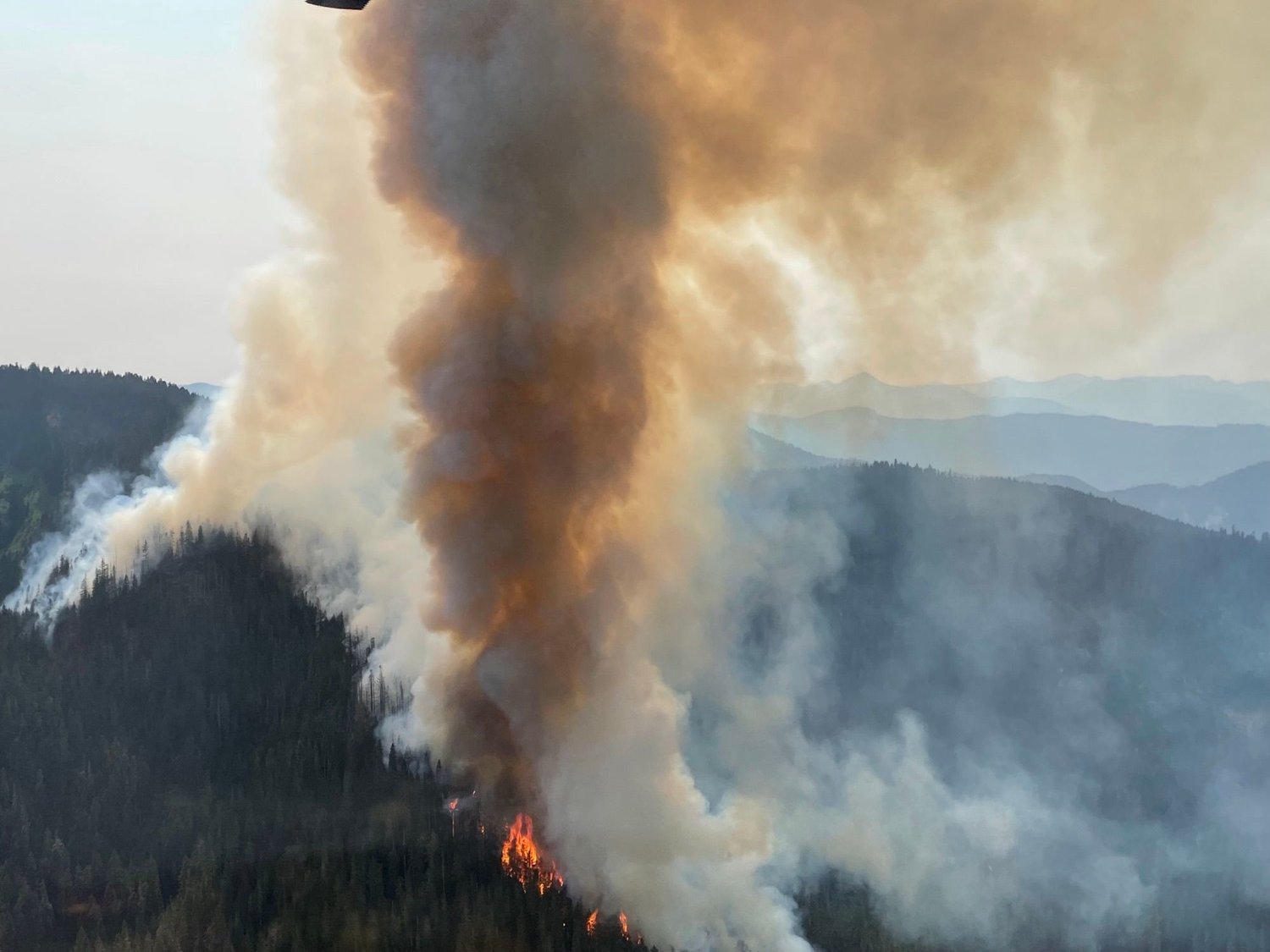 Fire 7 Miles From Packwood Sees ‘Rapid Growth,’ Forest Service Says
