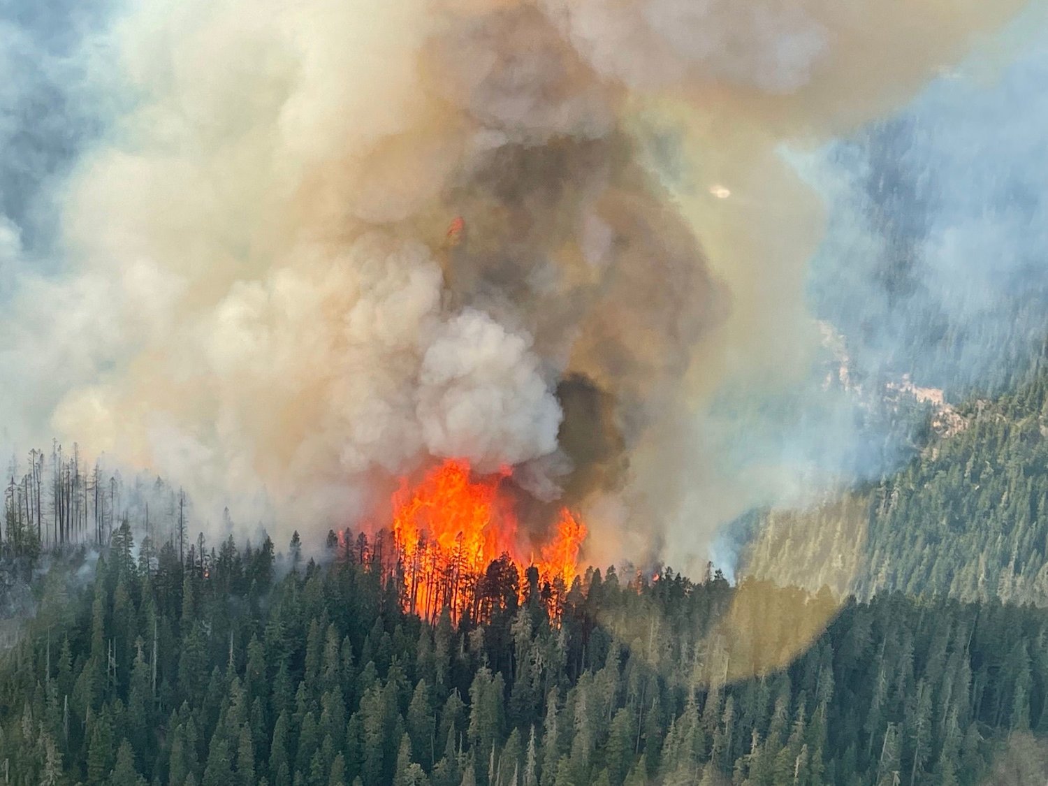 Fire 7 Miles From Packwood Sees ‘Rapid Growth,’ Forest Service Says