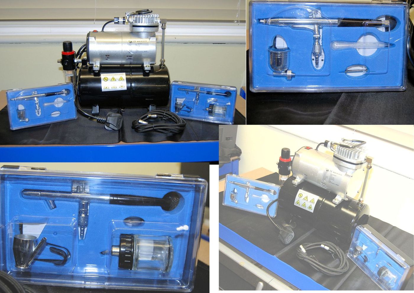 Best Seller AS 186 Airbrush Compressor and 2 Airbrushes Chronos