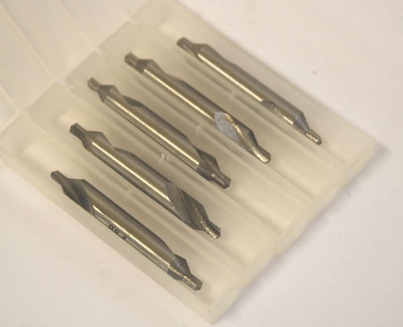 Set of Five BS4 HSS Centre Drills 5/16 Body Diameter Chronos