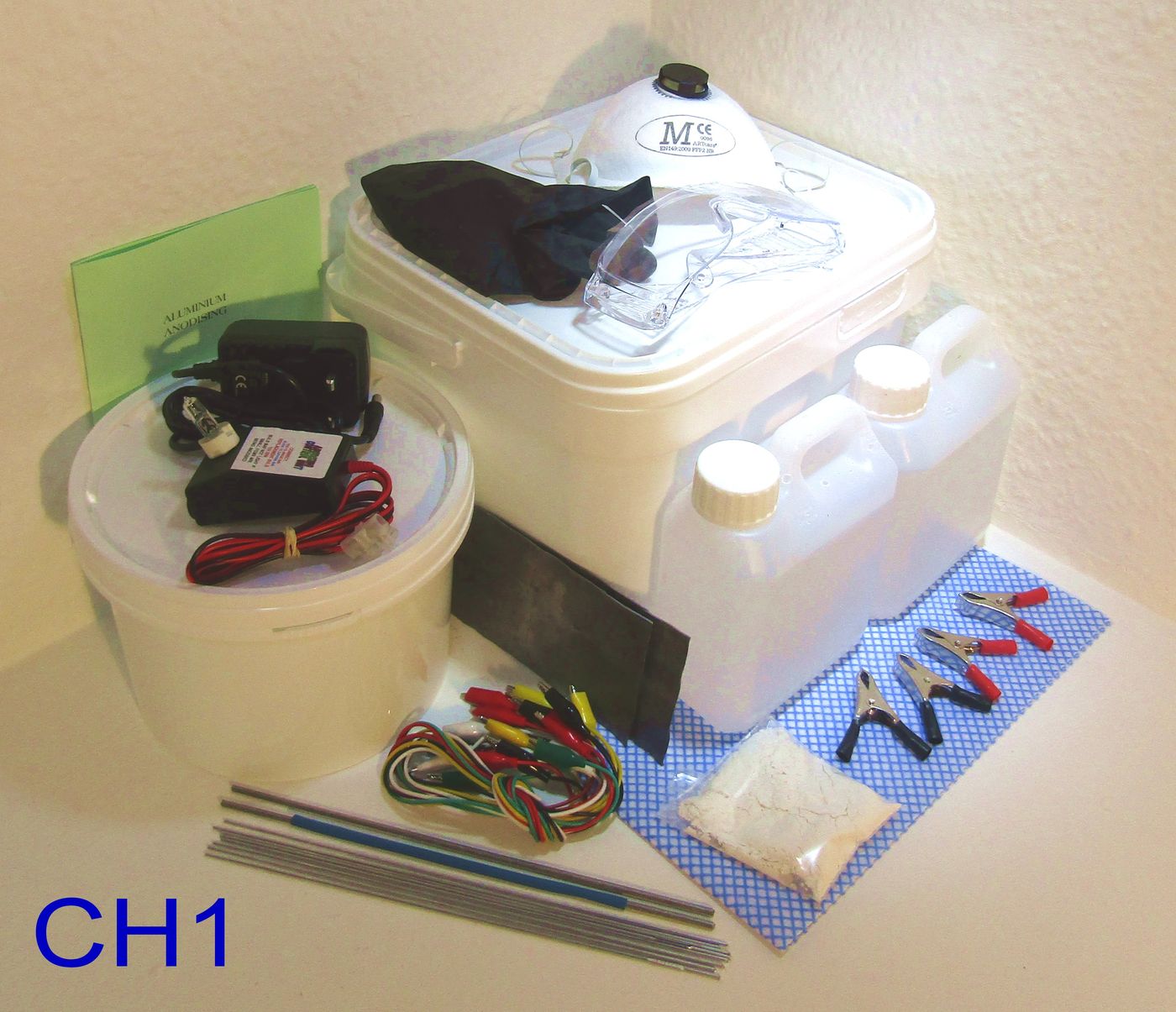 Standard Aluminium Anodising Kit 2 Litre Kit Chronos Engineering Supplies