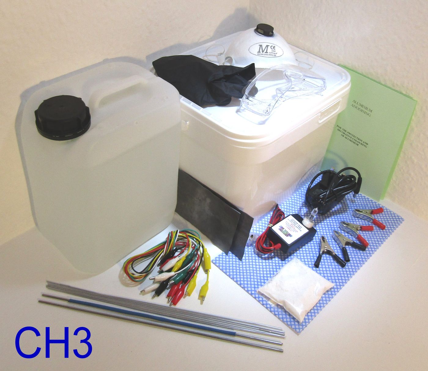 Standard Aluminium Anodising Kit 10 Litre Kit Chronos Engineering