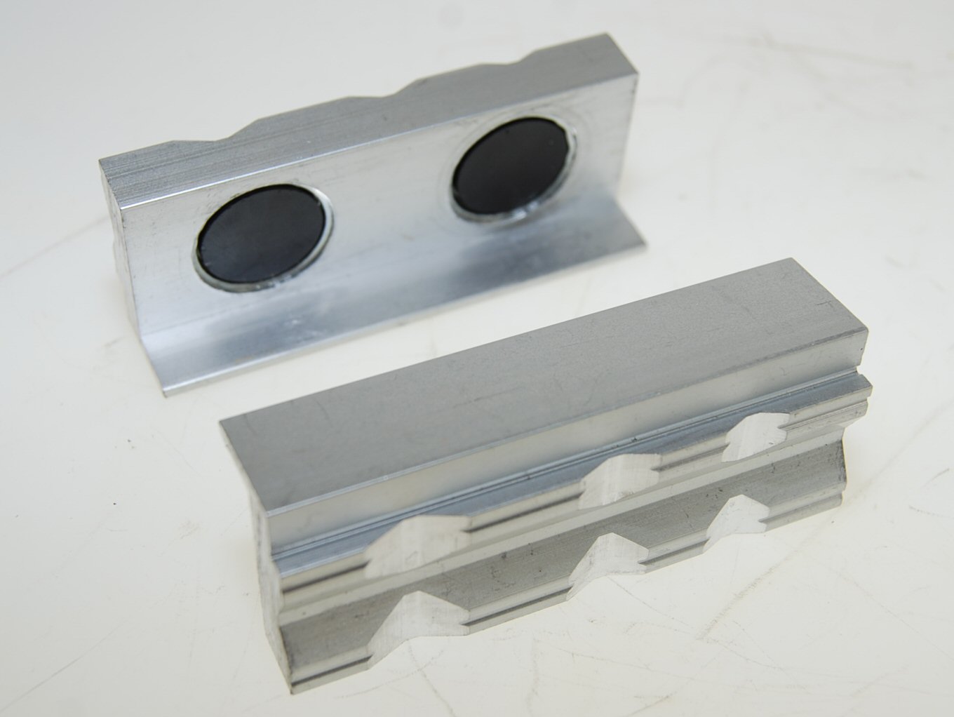 Pair of 75mm Aluminium Vice Jaws Chronos Engineering Supplies