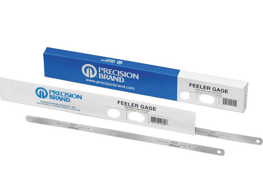 12.7mm Steel Feeler Gauge Strip 305mm long 0.45mm thick Chronos