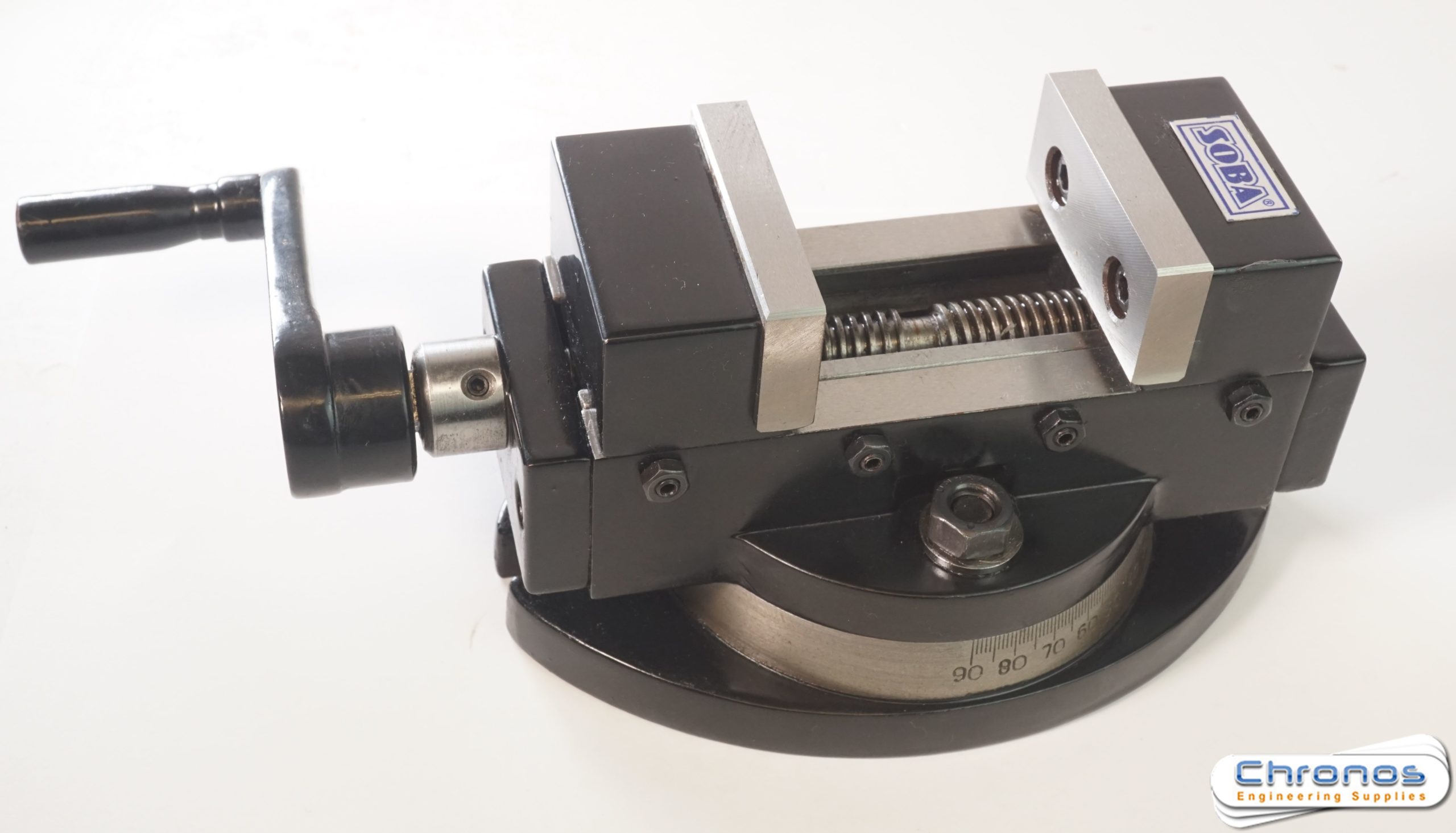 Soba 2 inch Precision Self Centering Machine Vice With Swivel Base Chronos Engineering Supplies