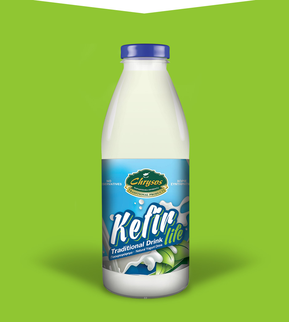 Kefir Life Natural Yogurt Drink Chrysos Traditional Products