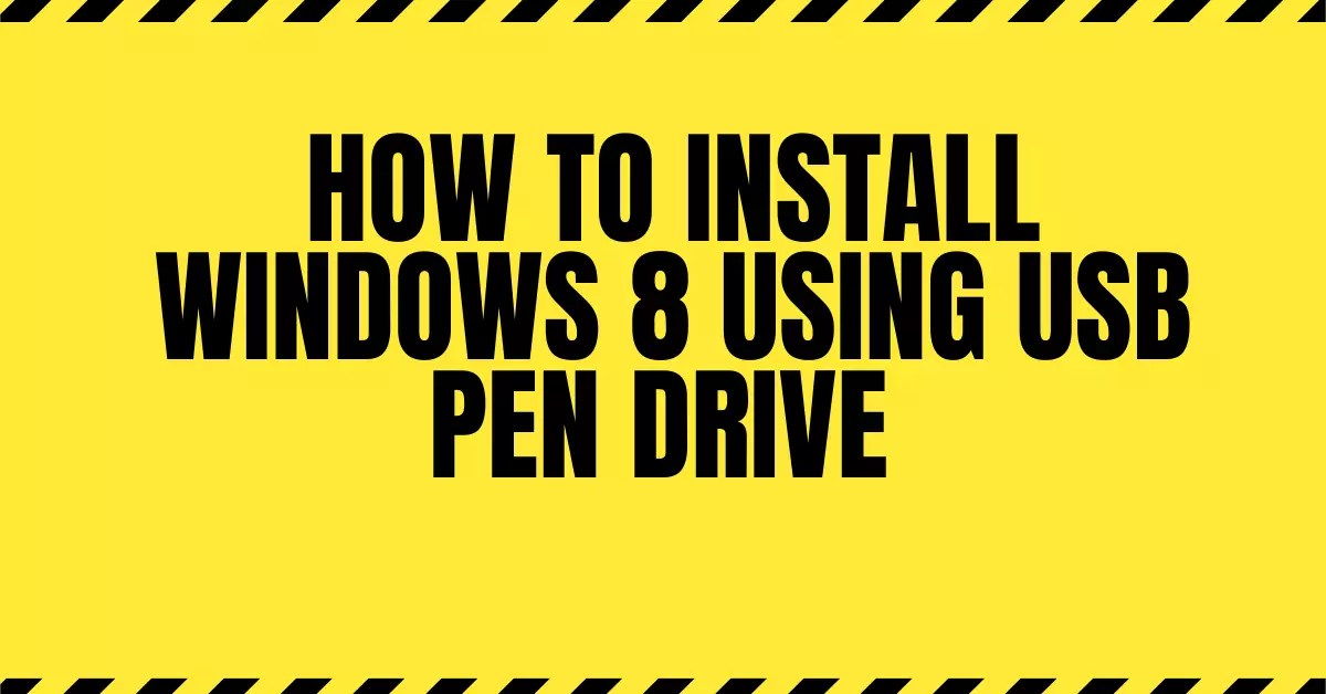 Cara Instal Windows 8 Menggunakan Flashdisk Panduan Lengkap Tekno