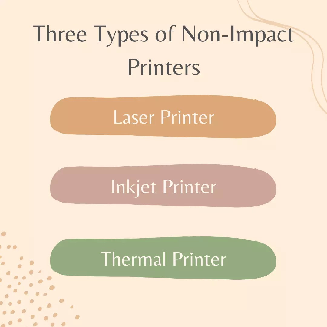 What Are The Characteristics Of NONImpact Printers 3 Types