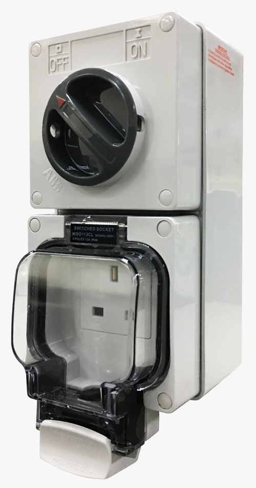 ABB Weatherproof 13A SW socket outlet CHUNG HING