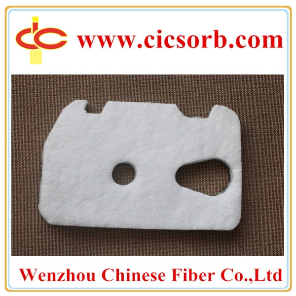 Automotive interior trim thermal and acoustical solutions fibers