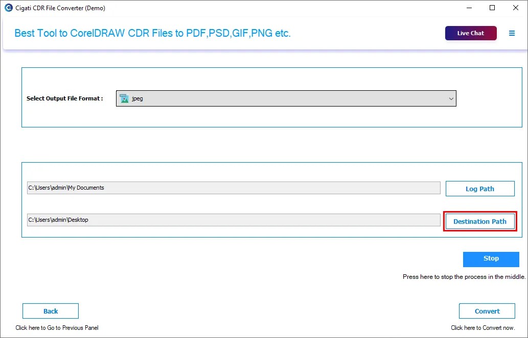 CDR Converter to Export CDR File into Modern Image Formats