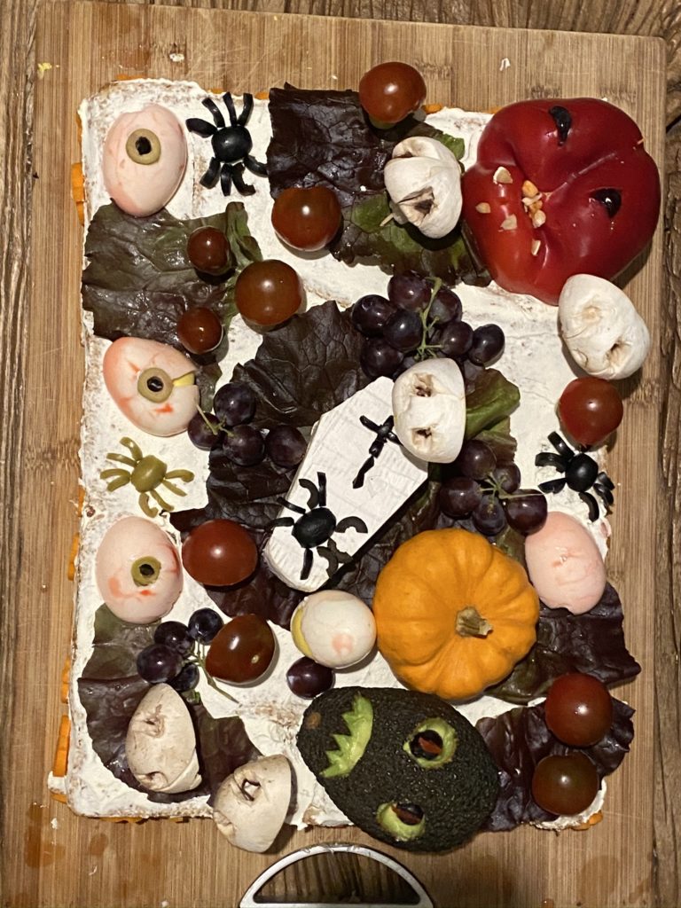 Idée de plateau apéro Halloween Ciloubidouille