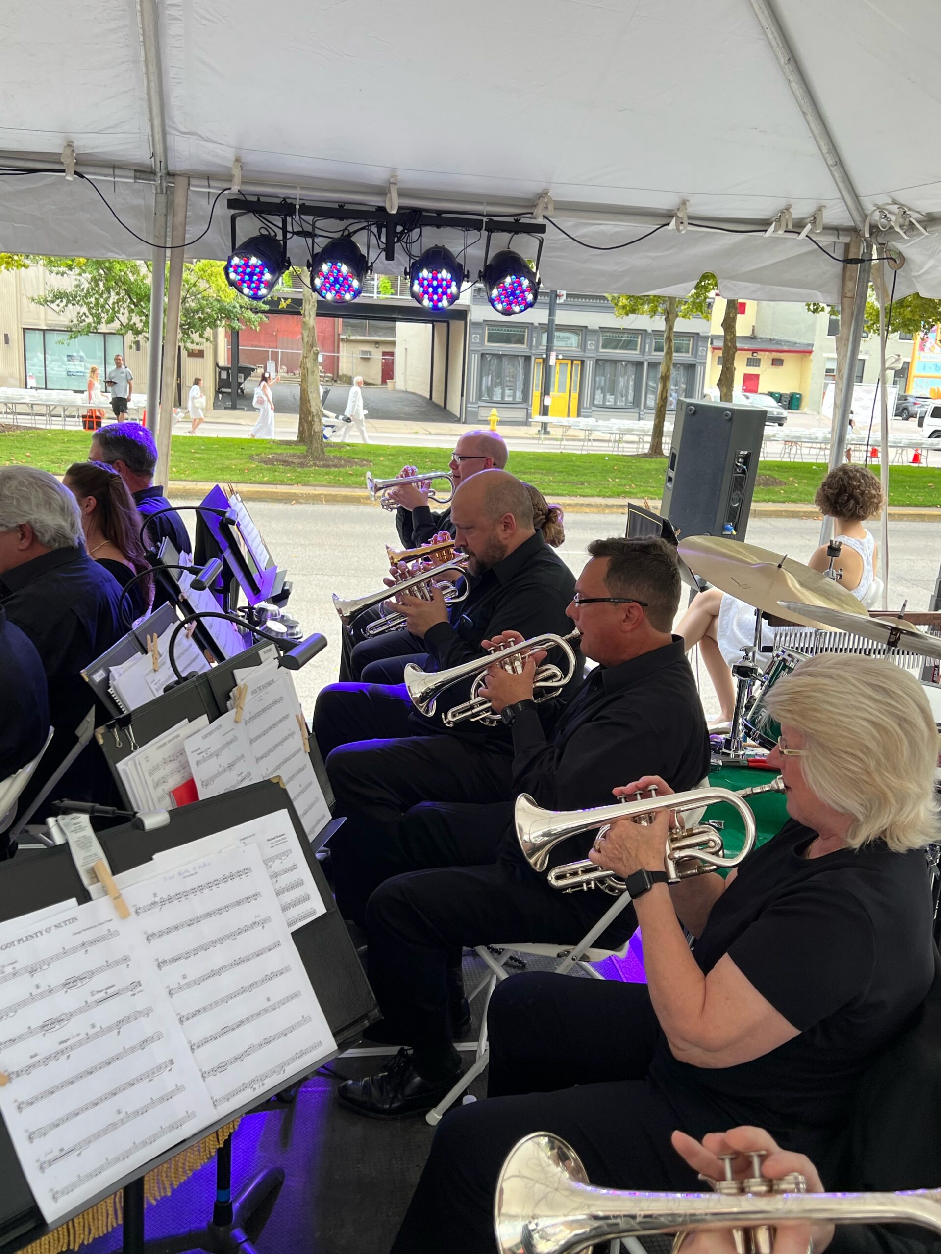 Cincinnati Brass Band performs at Diner en Blanc Cincinnati