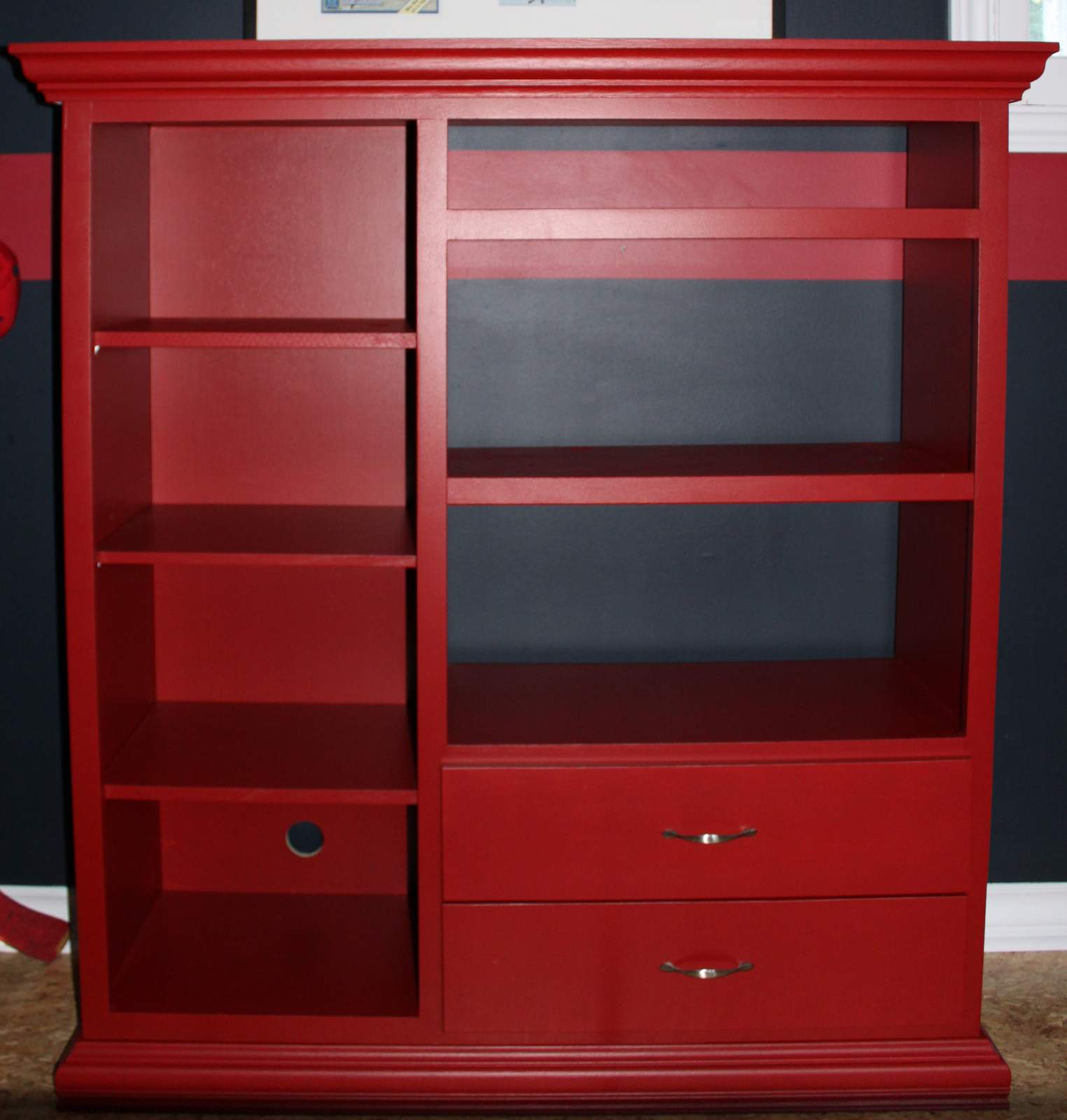 Entertainment Unit Upcycle Project Cindy Roy