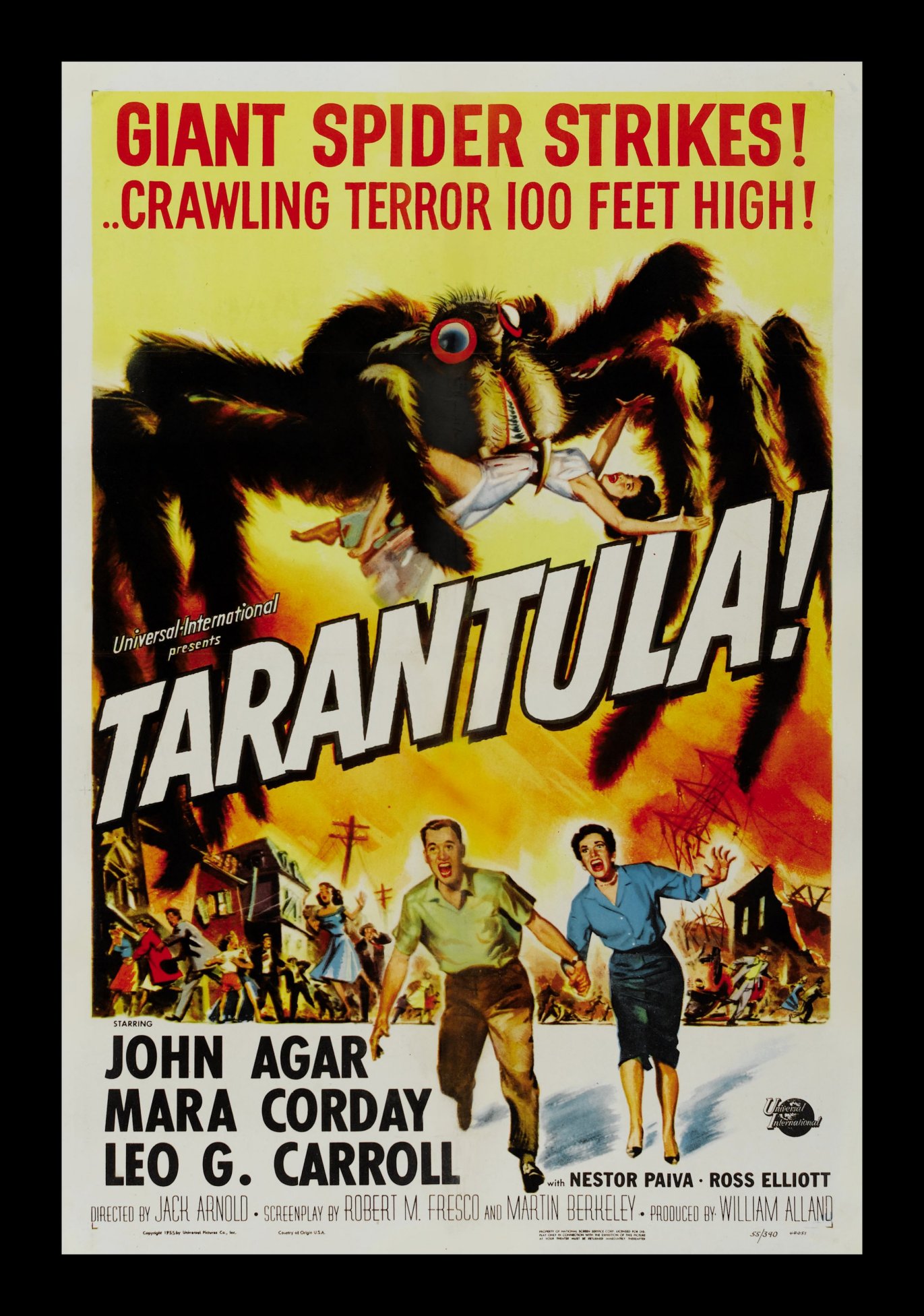 TARANTULA * CineMasterpieces ORIGINAL MOVIE POSTER 1955 SPIDER MONSTER