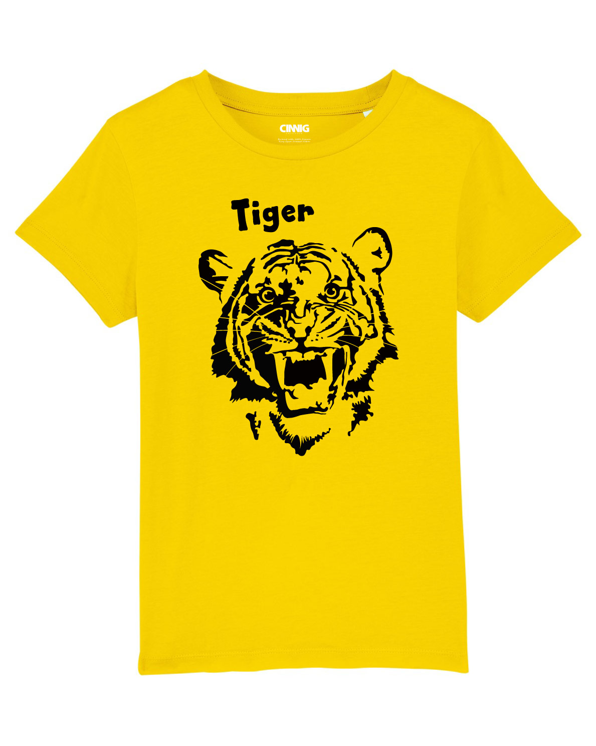 Kids Tshirt with tiger graphic 100 Organic Tiger Tshirt for children