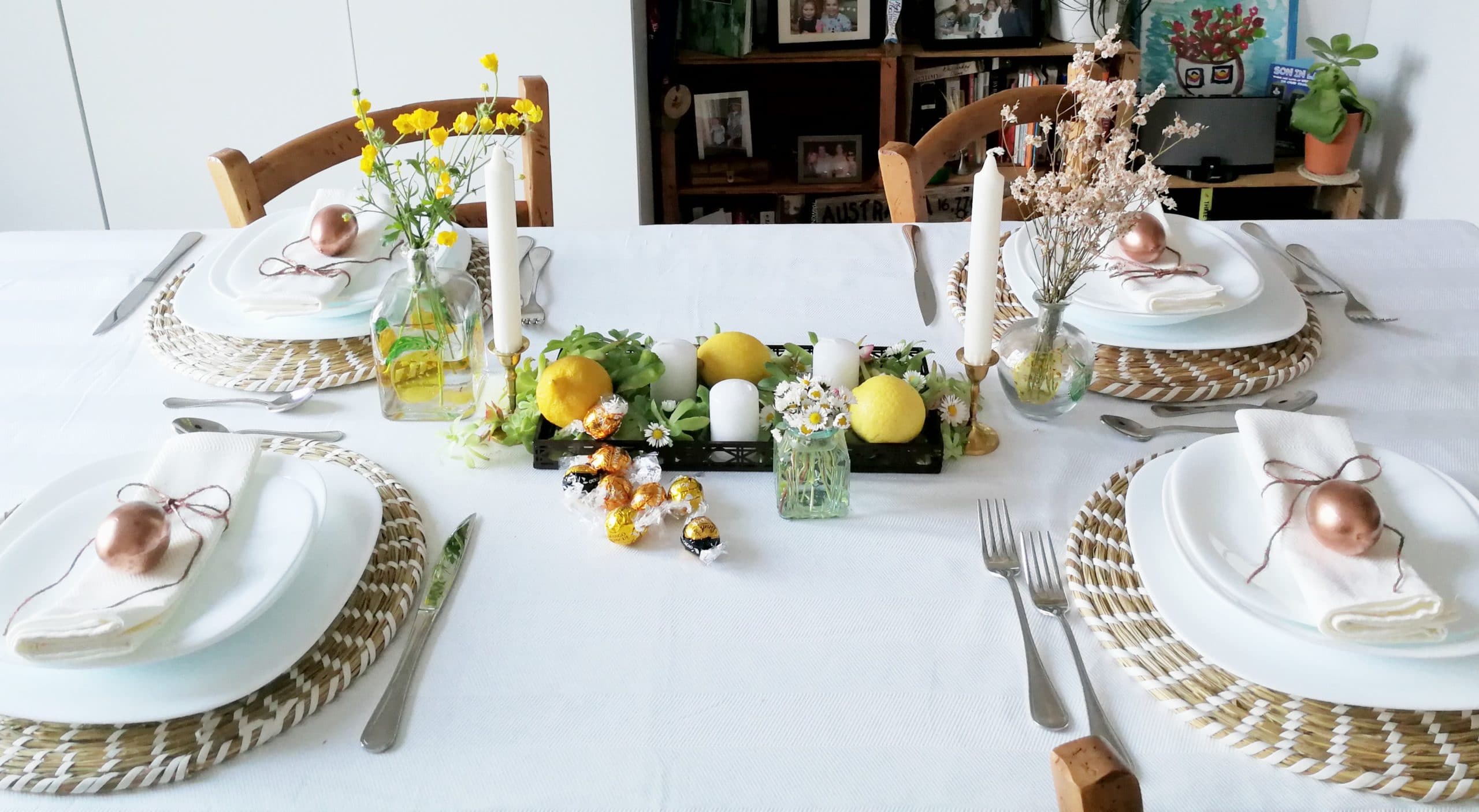 Easter Table Decoration lockdown style! Cinque Terre Wedding