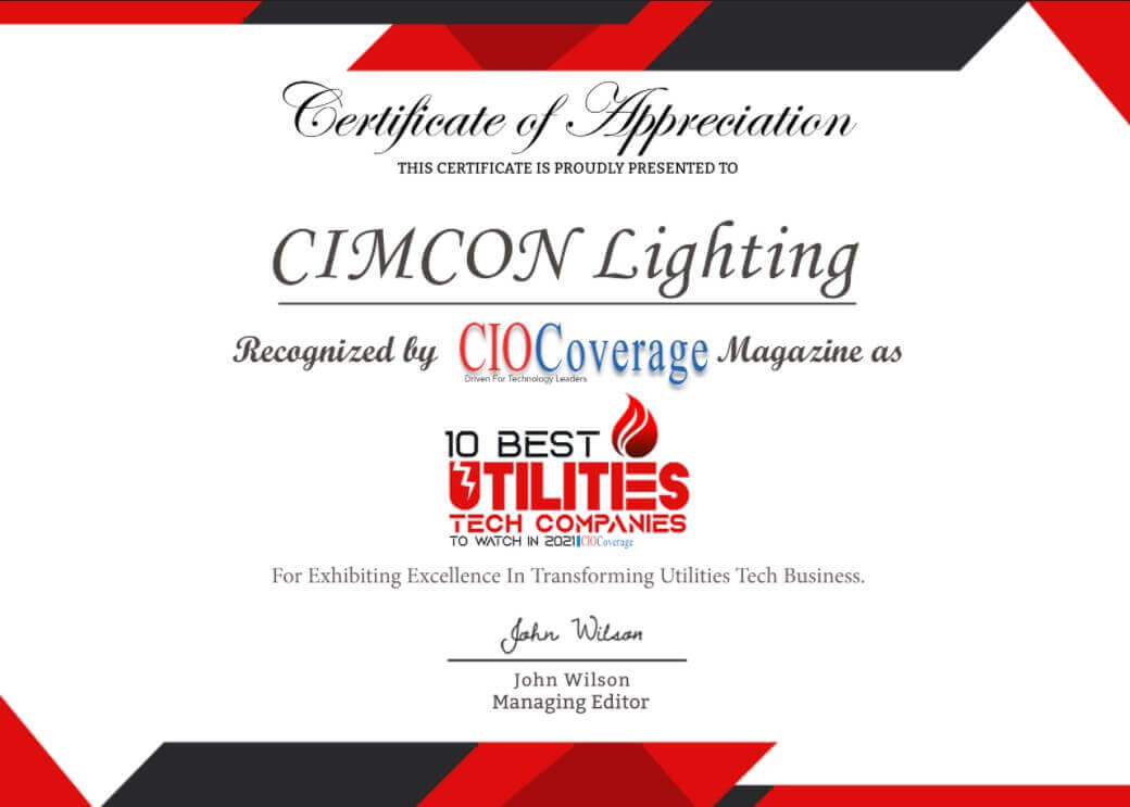 CIMCON Lighting Smart Street Lights and Smart City Platforms CIOCoverage Driven for