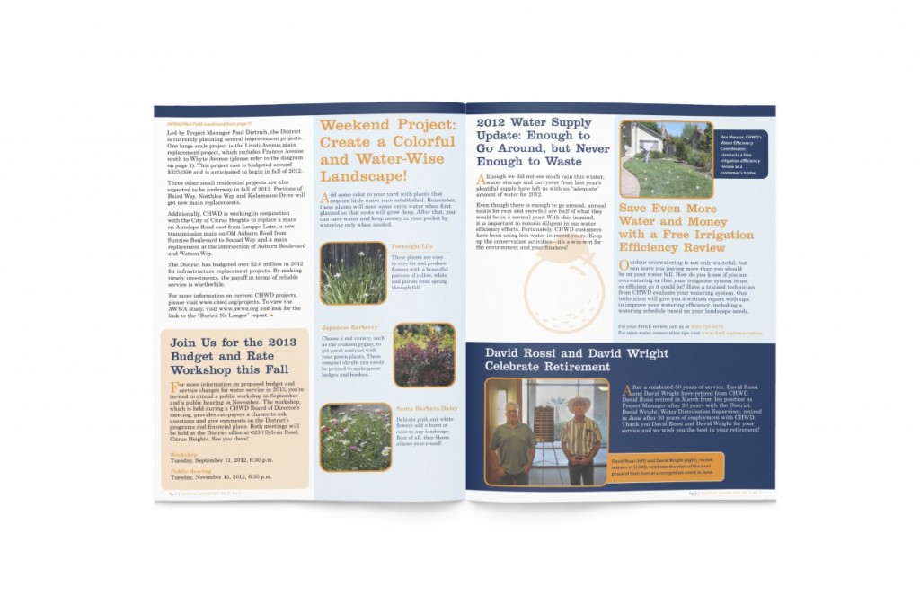 Citrus Heights Water District (CHWD) Public Outreach and Education