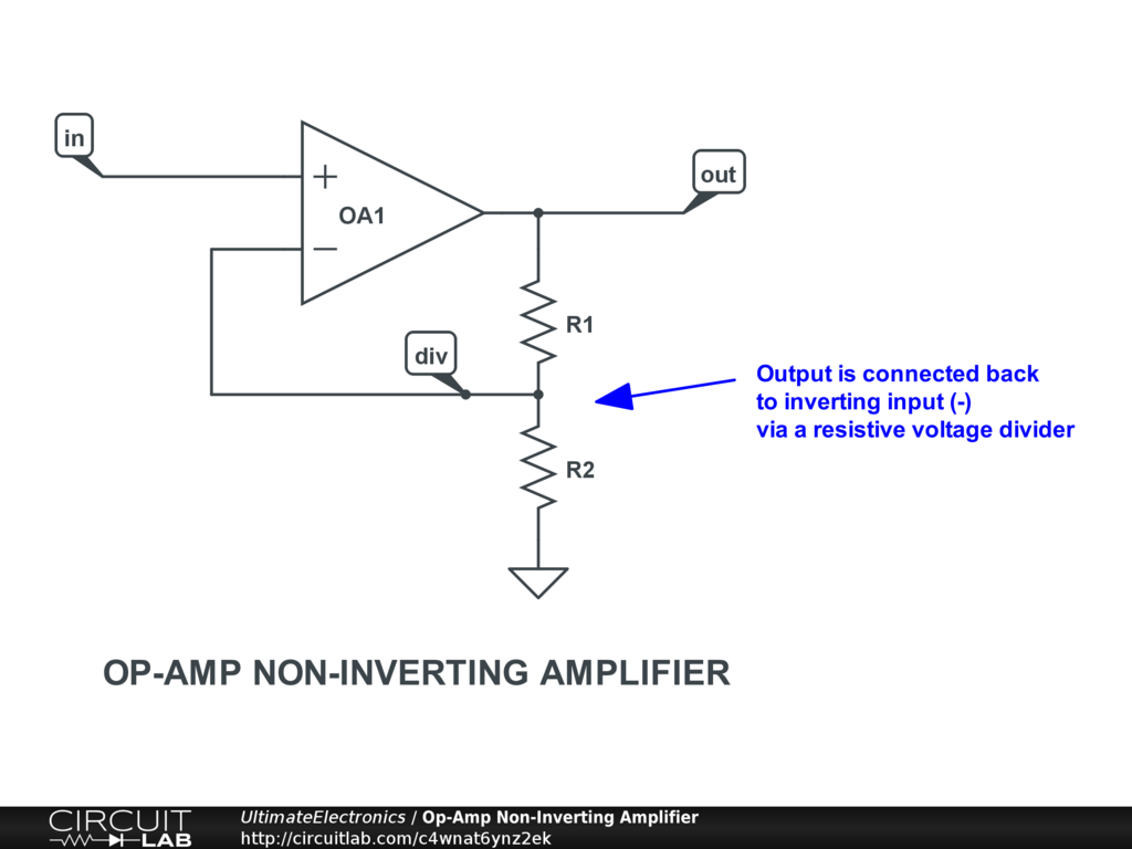 Op-Amp Non-Inverting Amplifier | Ultimate Electronics Book
