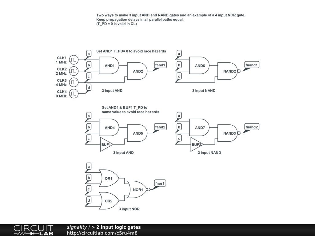 Simulating logic gates Digital and Embedded Systems CircuitLab