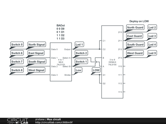 Mux circuit - CircuitLab