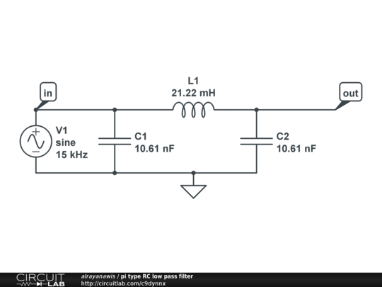 Pi Filter Circuit Diagram - Circuit Diagram